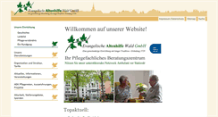 Desktop Screenshot of ev-altenhilfe-wald.de