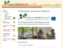 Tablet Screenshot of ev-altenhilfe-wald.de